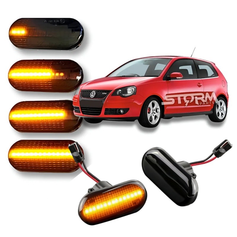 2pcs Marcador Lateral Dinâmico Luz LED 12V 5W Com Os Modelos Para Veículos Volkswagen Ford Golf Bora Passat Polo