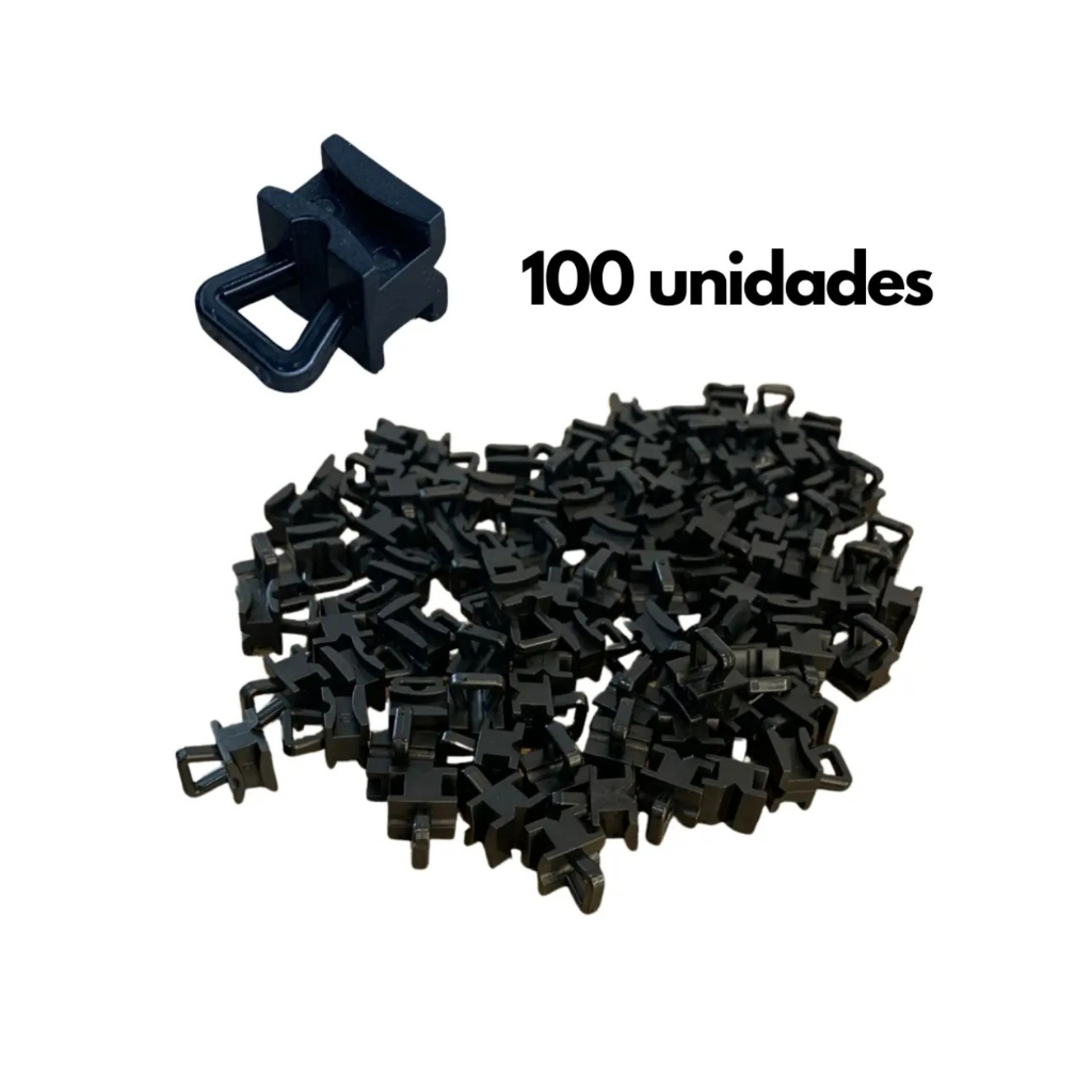 Kit X100 Grampo Rodizio S Gancho Cortina Scan 113 - 124 S4