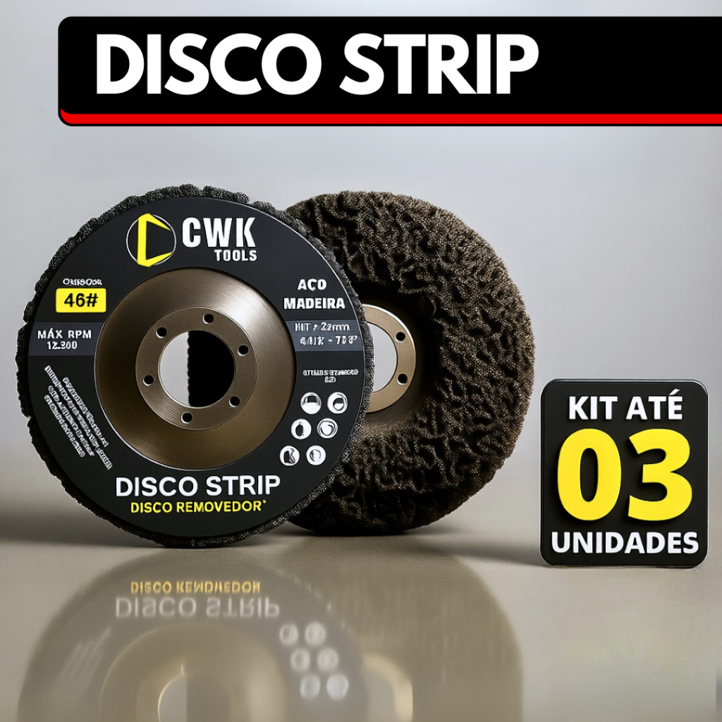Disco Removedor de Tinta Strip Para Ferrugens Primer Verniz 115 X 22 mm 4.5