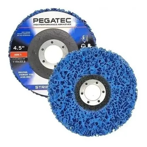 Disco De Desbaste Limpeza Metal Plástico 115mm Pegatec Strip & Clean