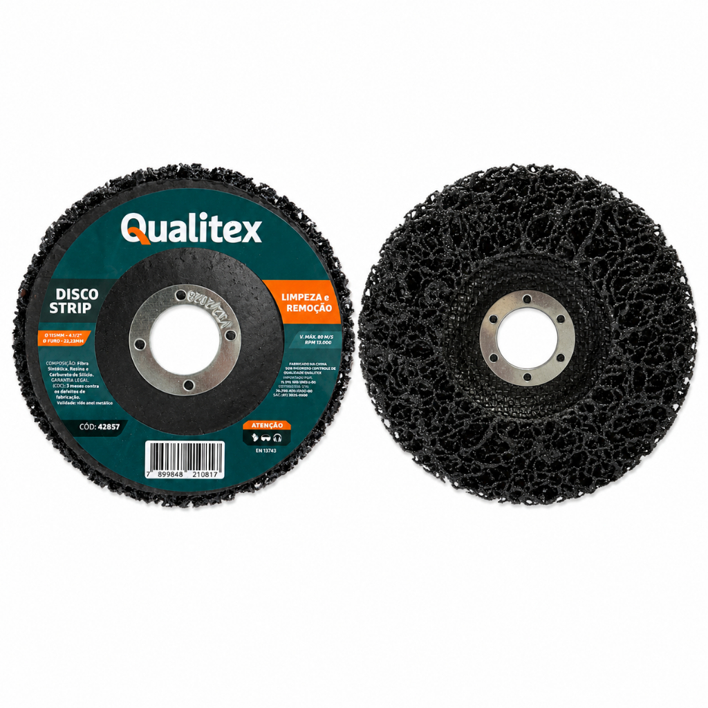 Kit 5 ou1 Strip Disco De Limpeza Flap remuver Removedor de tintas vernizes pintura em metal e madeira Lixadeira 115mm