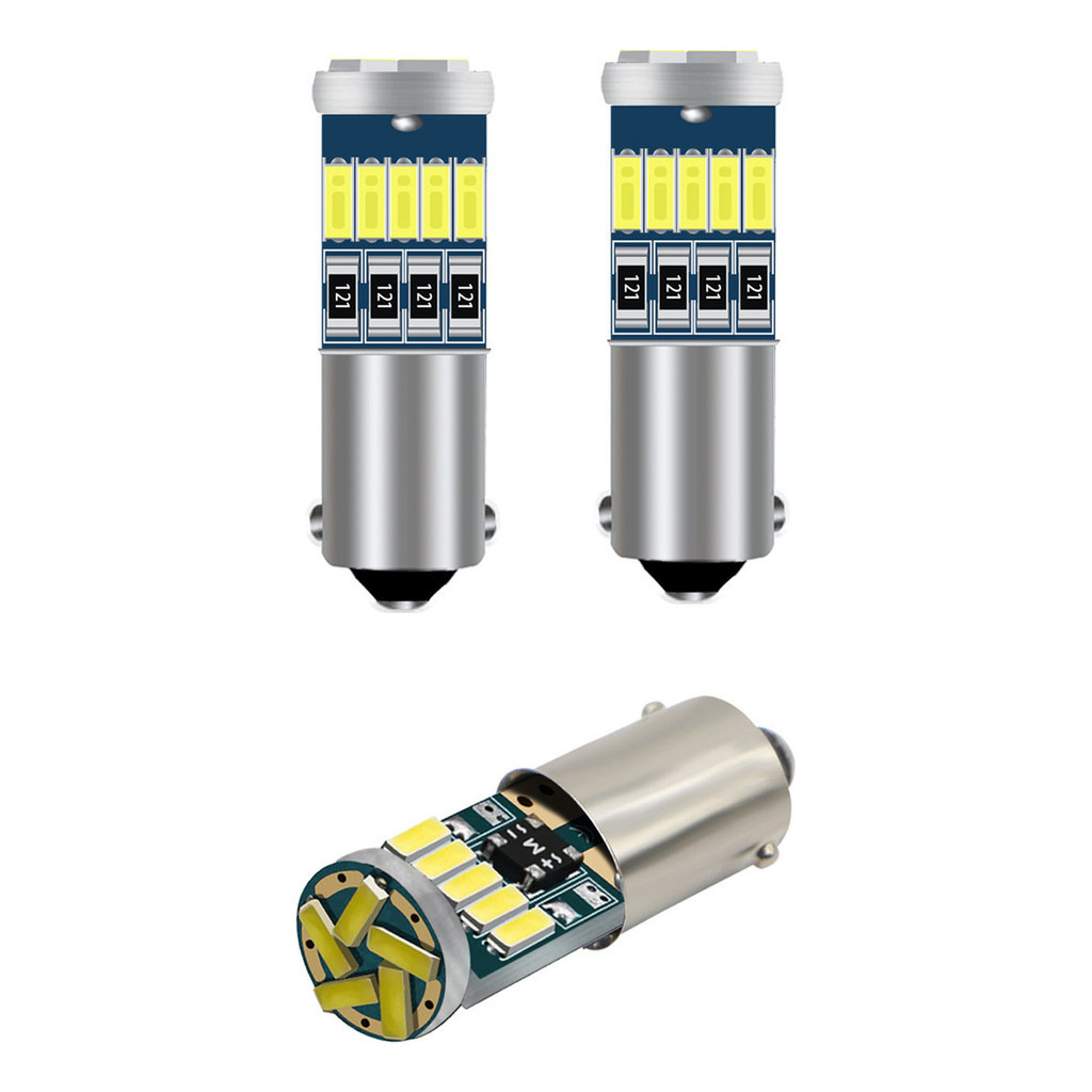 Kit 10 Lampada Canbus T4w Ba9s H6 69 Leds Iluminação Branca