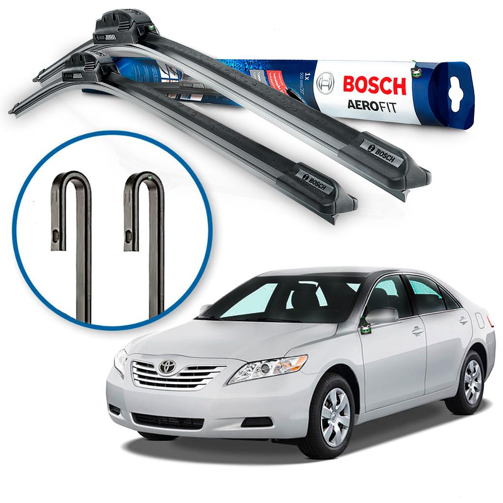 Par Palheta Limpador Parabrisa Bosch Toyota Camry 2006 2007 2008 2009 a 2017