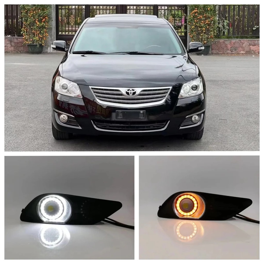 Conjunto De Luzes De Neblina LED Para Toyota Camry Ásia Tipo 2006 2007 2008 , Cor Dupla , Olho De Anjo , Diurnas , Kits