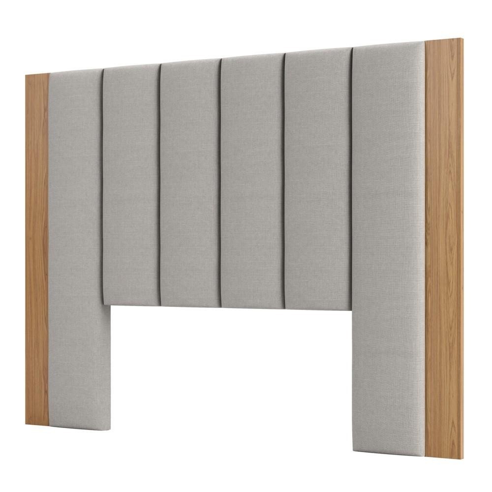 Cabeceira Para Cama Box Casal 175cm Estofado Liso Dalla D01 Freijó - Mpozenato