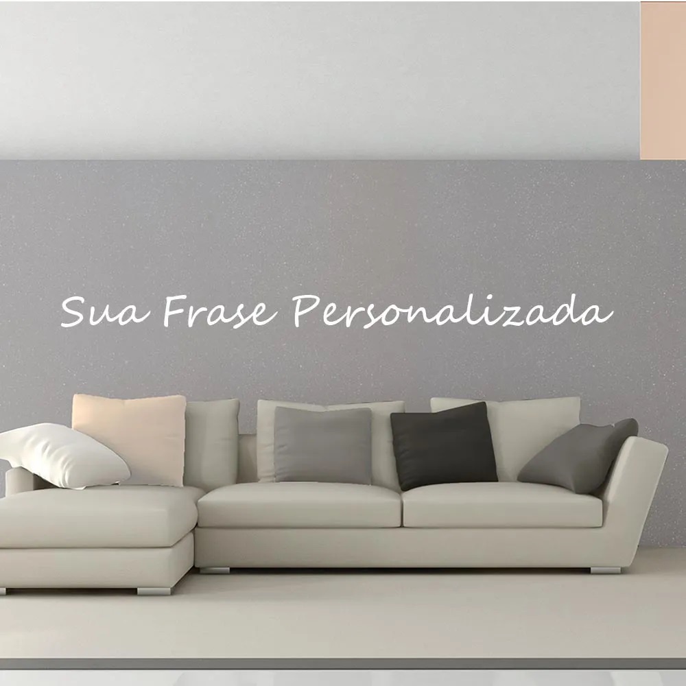 Adesivo De Parede Frase Personalizada 175cm