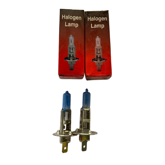 KIT 2 Lâmpadas H1 12V 55W Azul halogen lamp
