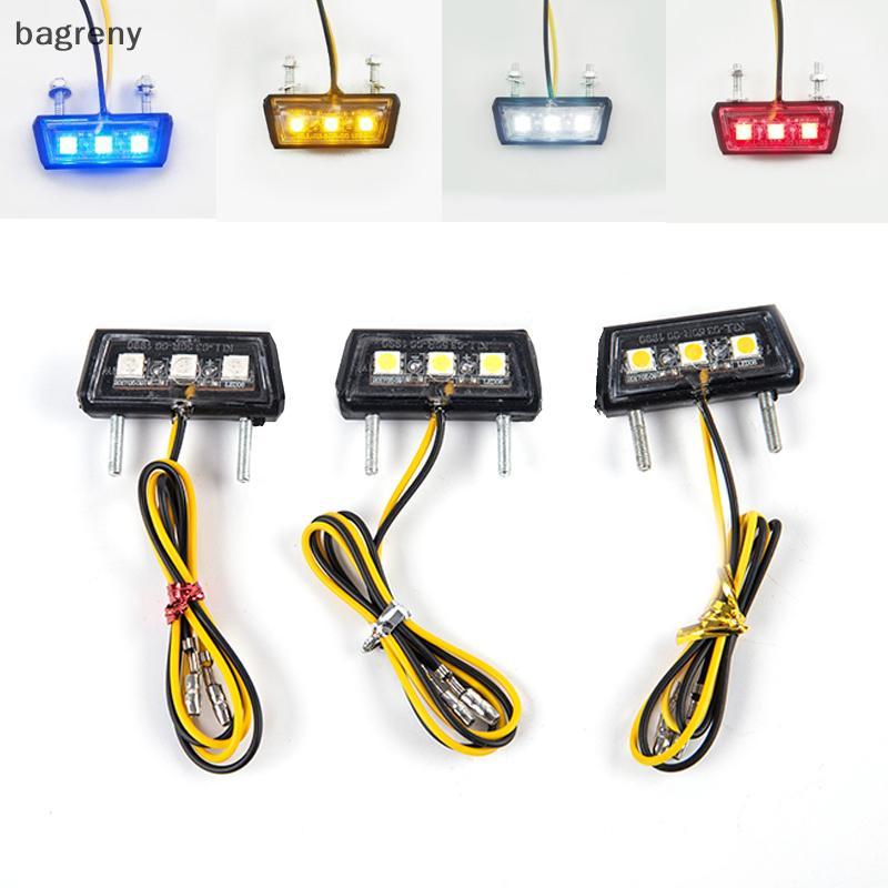 [bagreny] Placa De Motocicleta 12V LED Luz À Prova D'água De Licença BR