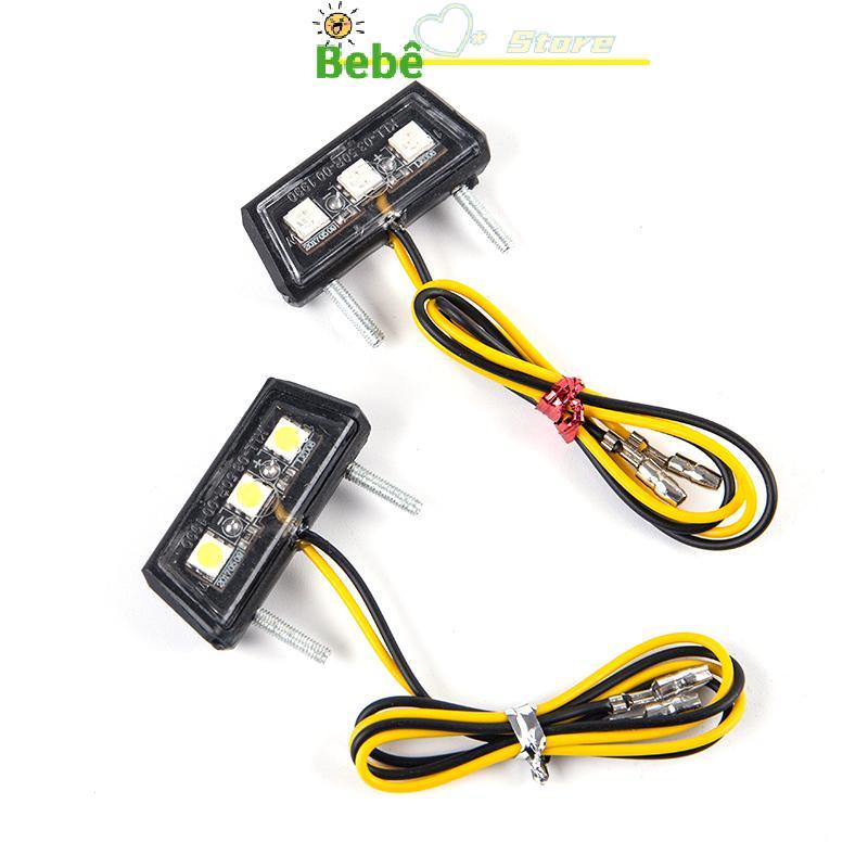BRKC 12V Placa De Motocicleta LED Luz À Prova D'água Para