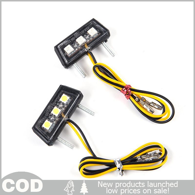 Placa De Licença De Motocicleta 12V LED Luz À Prova D'água Para