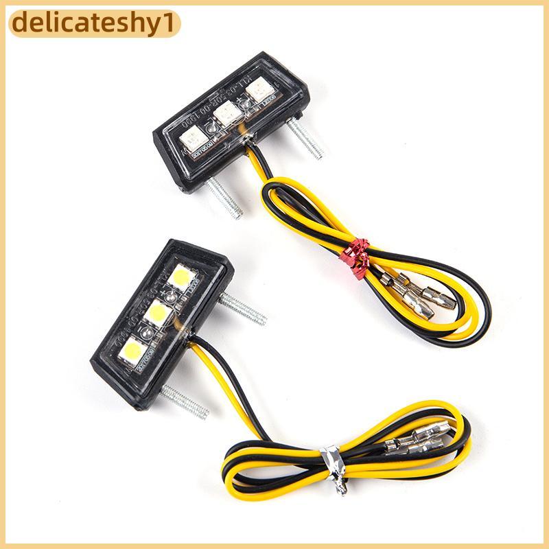 DELIC 12V Placa De Motocicleta LED Luz À Prova D'água De Licença BR