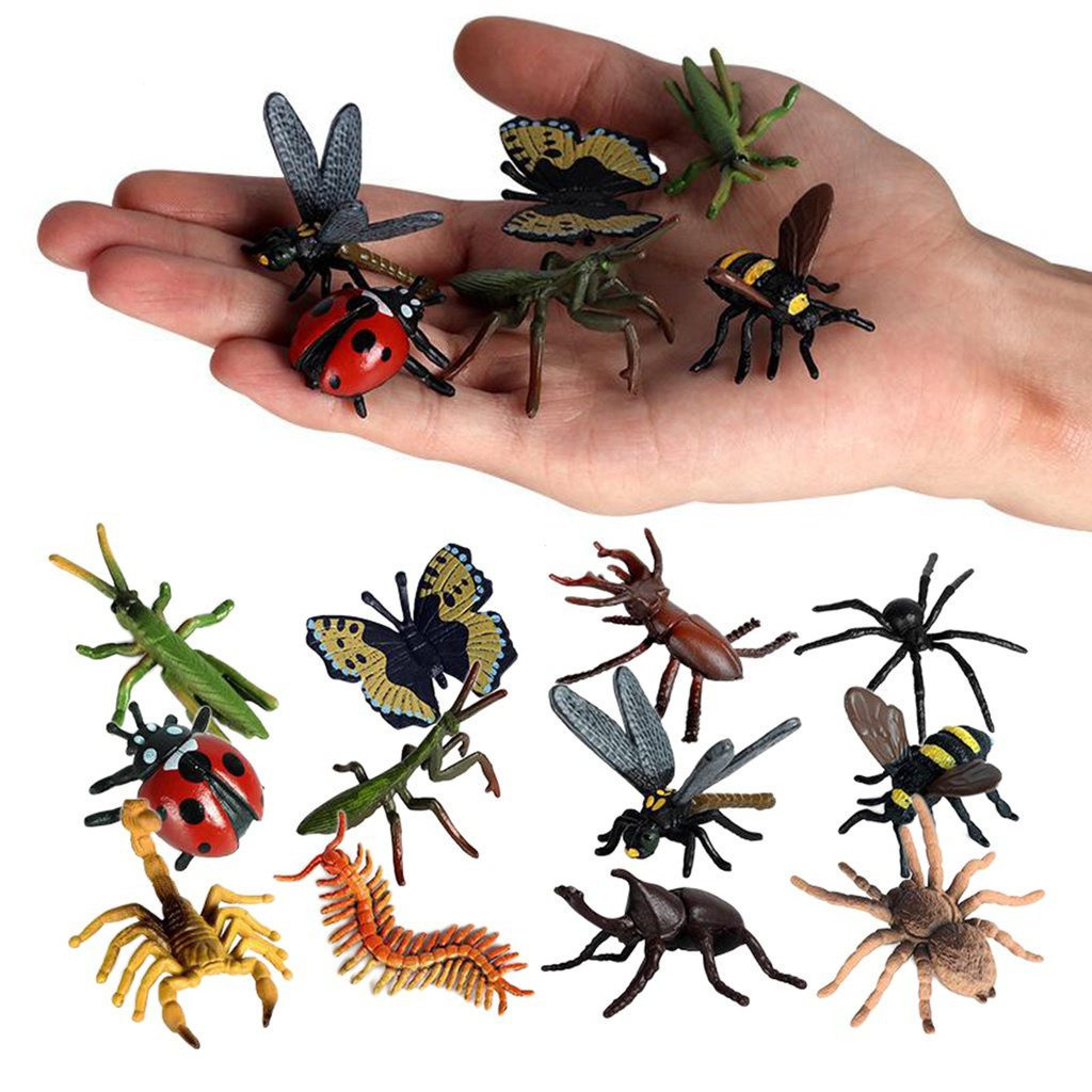 12 pcs/6 pcs Plástico Realista Brinquedo Inseto Modelo/Escorpião/Bug/Mantis 5JEM