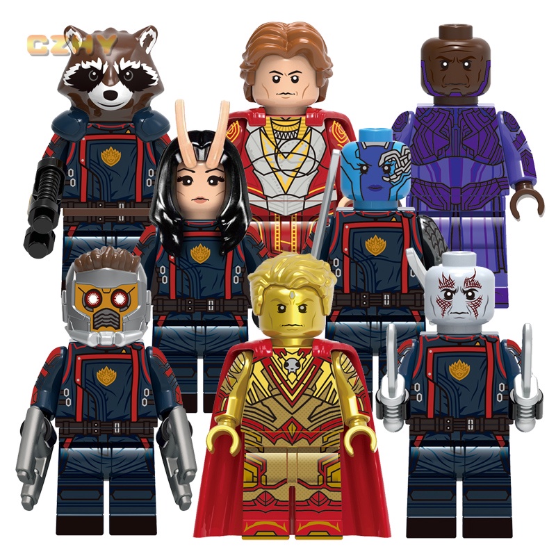 G0114 Guardiões Star-Lord Nebulosa Drax Adam Mantis Bloco De Construção Figura Brinquedos Infantis