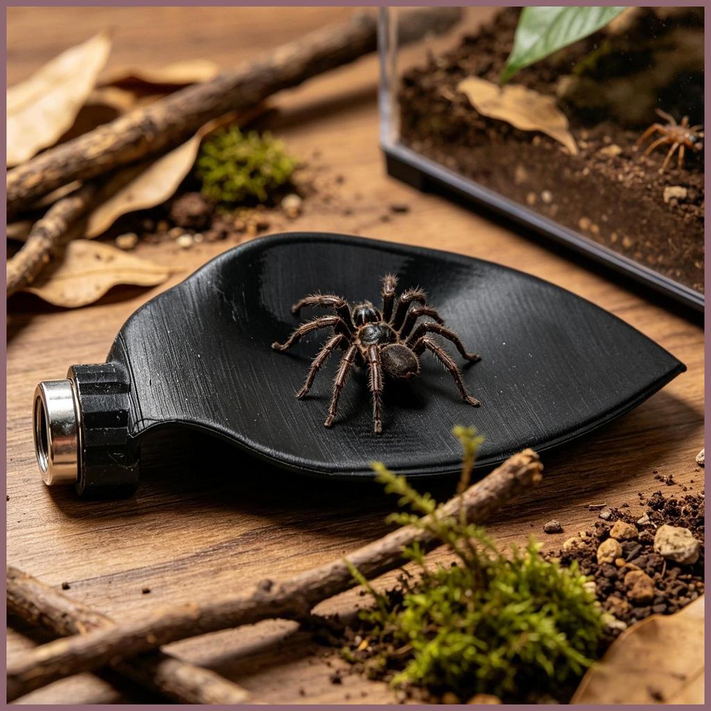 Acessórios De Aranha Saltando Em Forma De Folha Ornamento Magnético Impressão 3D Gabinete De Répteis Para Mantis mueadeg