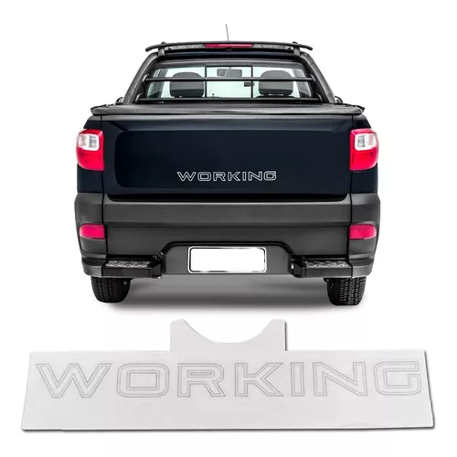 Emblema Fiat Working Adesivo Resinado Strada 2013 Até 2020 100213076