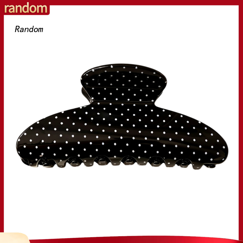 Lightweight Hair Claws for Thin Claw Clips Polka Dot Clip for Women – Acrylic Non-slip Jaw Strong Hold Accessory for U