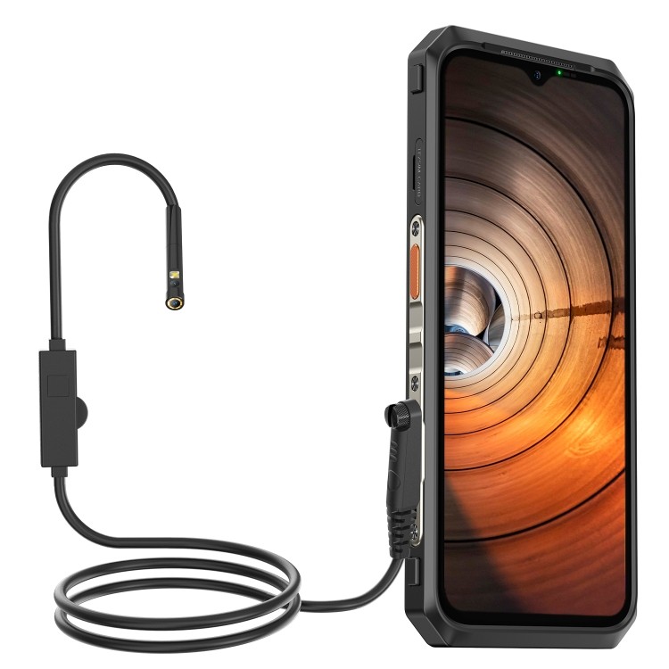 Endoscópio Digital Ulefone E2 IP67 À Prova D'água Para Armor 9/9E/Power 13/16 Pro/18T/21/Pad (Preto)