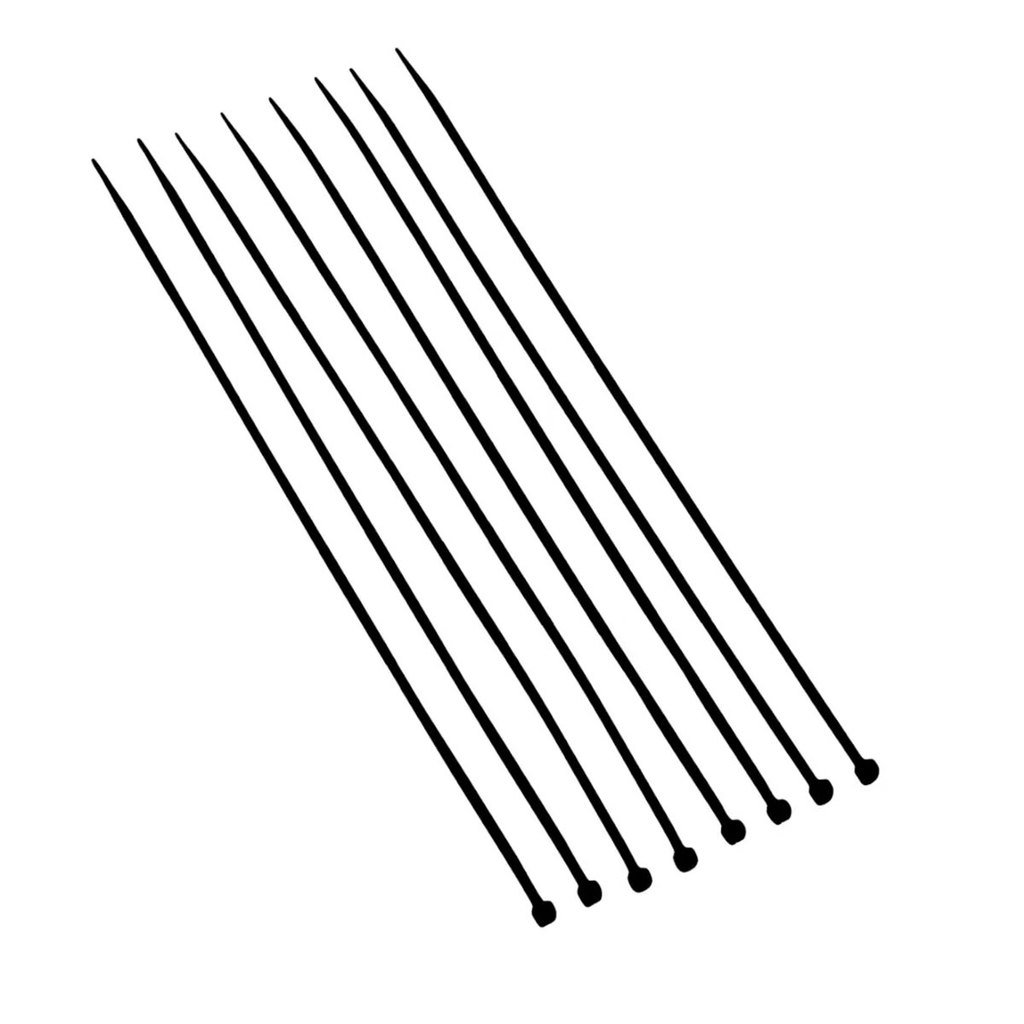 Abraçadeira nylon Preta 2.5x200mm pacote 100 unidades Brasfort
