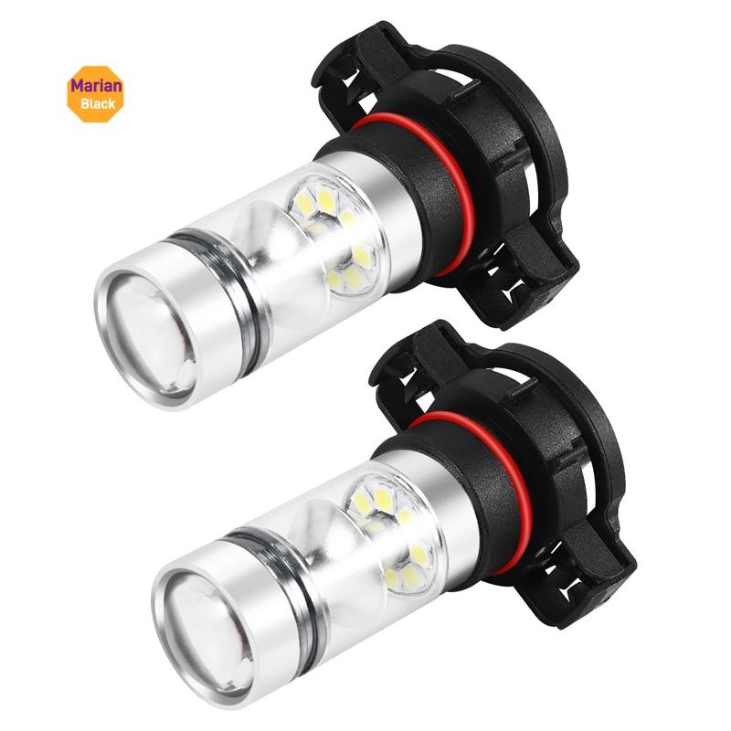 2x 5202 H16 PS24w Alta Potência 100w 6000k Super Branco Led Nevoeiro Drl Luzes Lâmpada