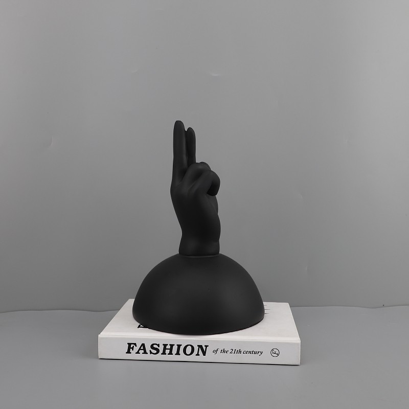 Modern minimalist resin abstract finger ornament for living room, entrance, study, hotel, TV cabinet, model home, home d