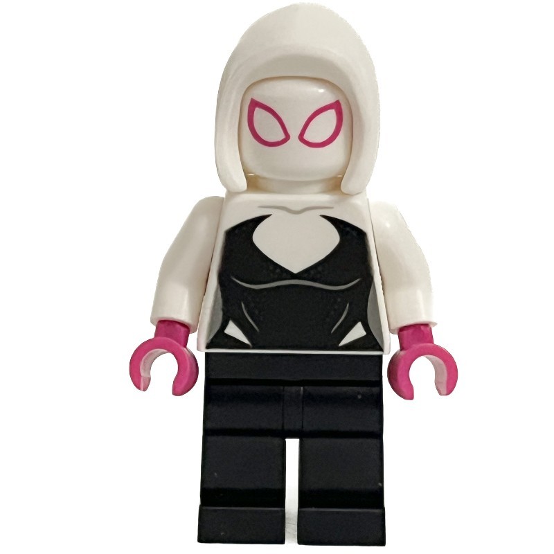 Lego Minifigure Ghost-Spider / Spider-Gwen, Open Front Hood,