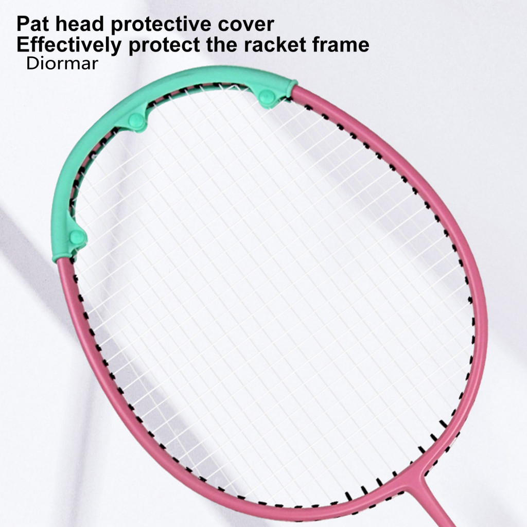 Badminton Racket Cover Sleeve 2pcs Head Protectors – Flexible Wear-resistant Wire Frame Covers for Durable for Southea