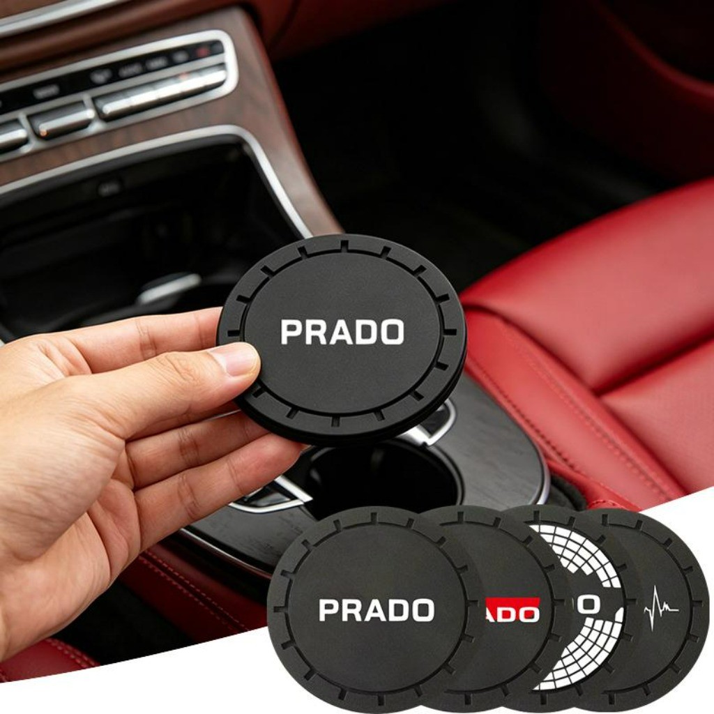 1 Peça Anti-ruído Porta Copo Silicone Carro Acessórios Para Carro For Toyota Land Cruiser Prado VX V6 Turbo Diesel