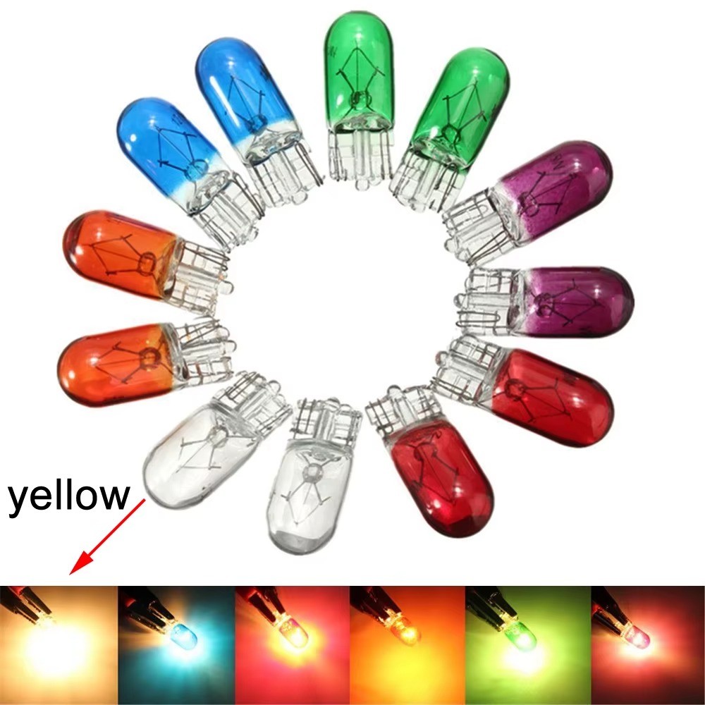 Kit 10 Lâmpadas T10 Halógena W5w 12v 5w Farol Lanterna