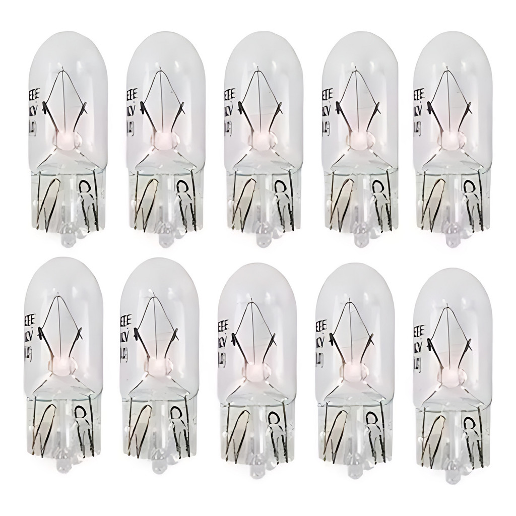 Lâmpada Comum 12v W5w Philips 12961 Pingo T10 Caixa C/ 10