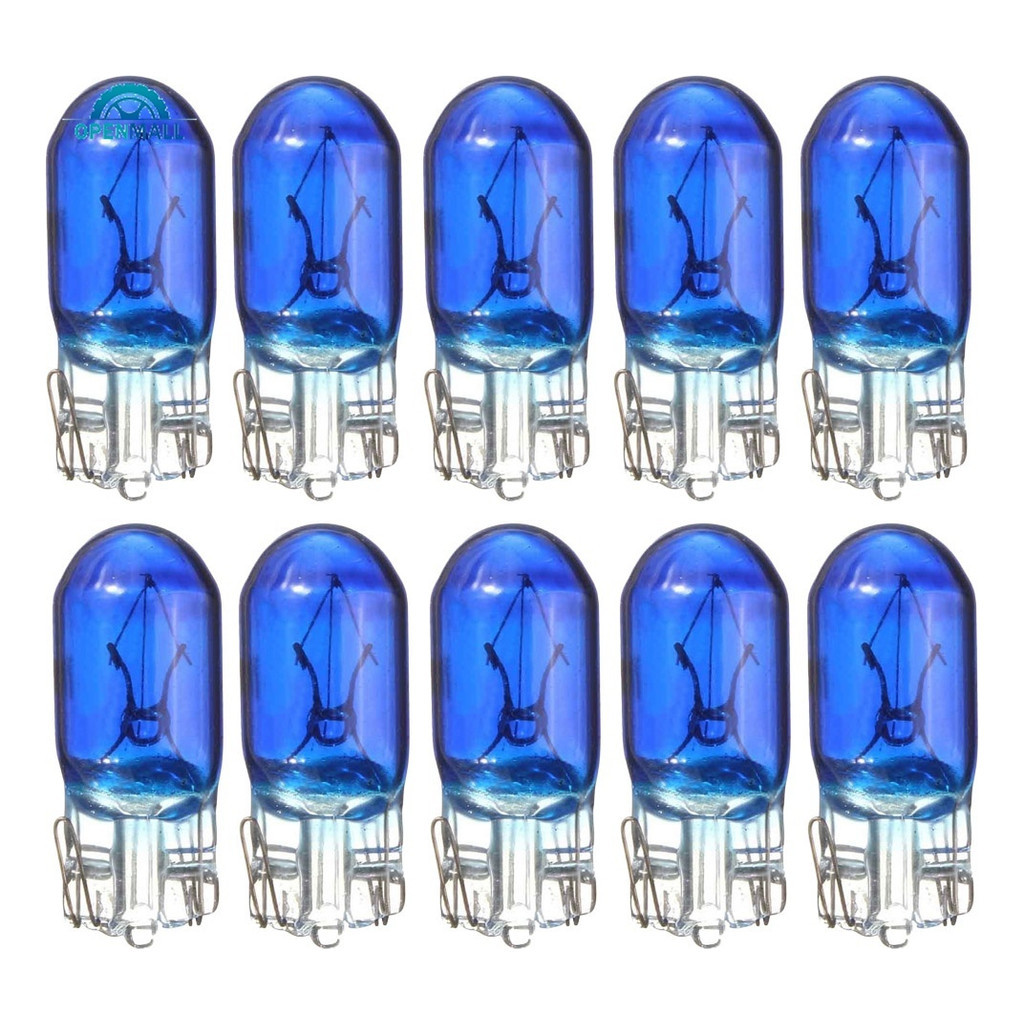 Kit 10 Lampada Pingão T10 12v 5w W5w Luz Placa Teto Lanterna