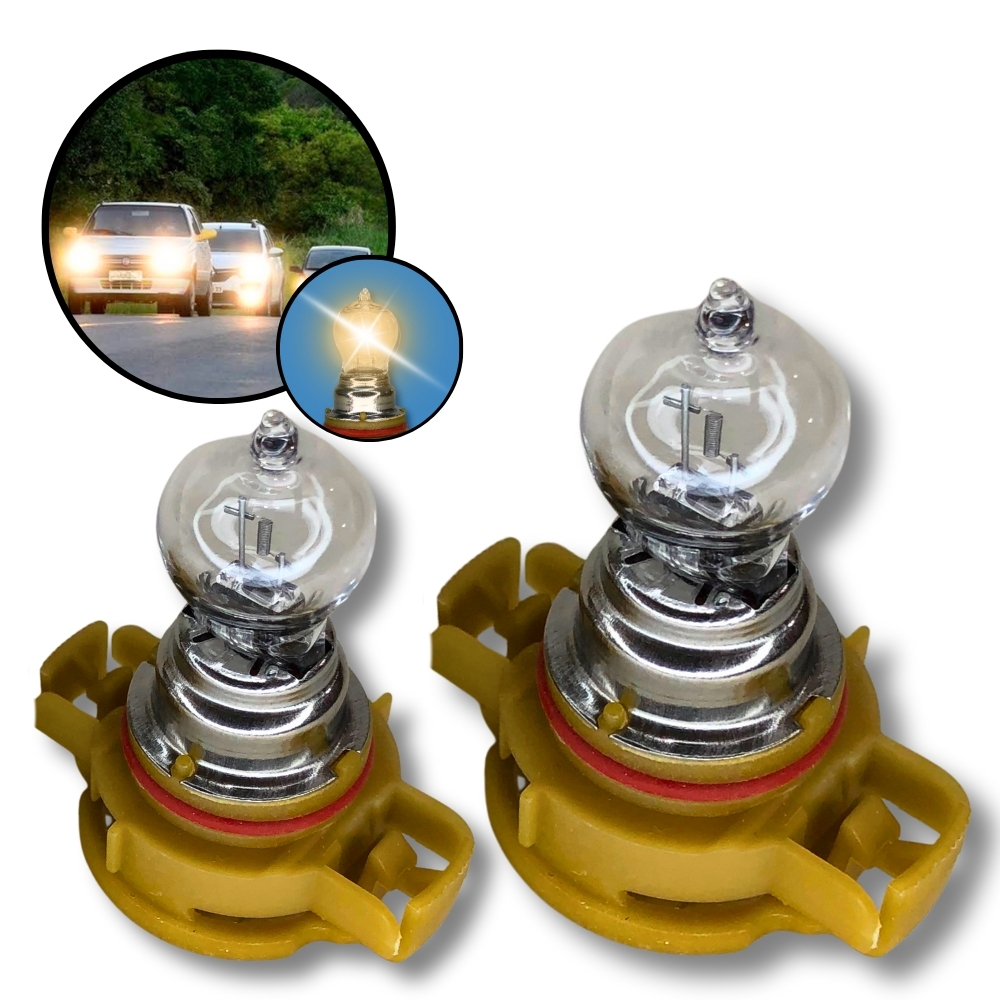 Par Lâmpadas Halógena Original Farol H16 24w 12v Psx24w para Carro