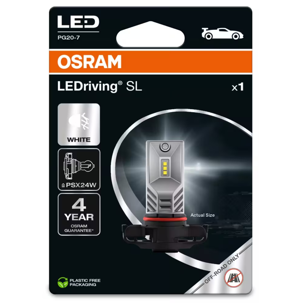 Lâmpada Osram LEDriving® SL PSX24W 6000K 12V Super Branca 4 Anos de Garantia