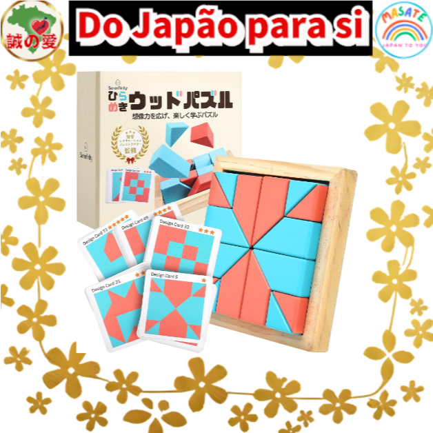 Educational Wooden Brain Teaser Puzzle, 120 Challenges with 60 Design Cards, Montessori-Inspired Tangram for Kids & Seni