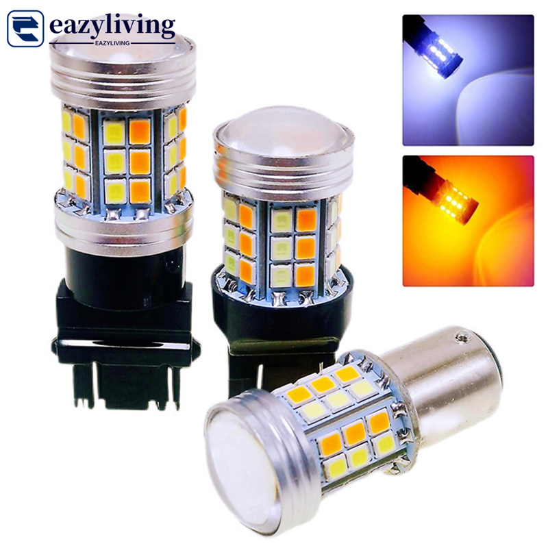 EL 1157 BAY15D/7443 T20/3157 T25 2835 45SMD LED Dual Color Car DRL Indicador De Largura Da Luz De Freio Com Sinal De Volta