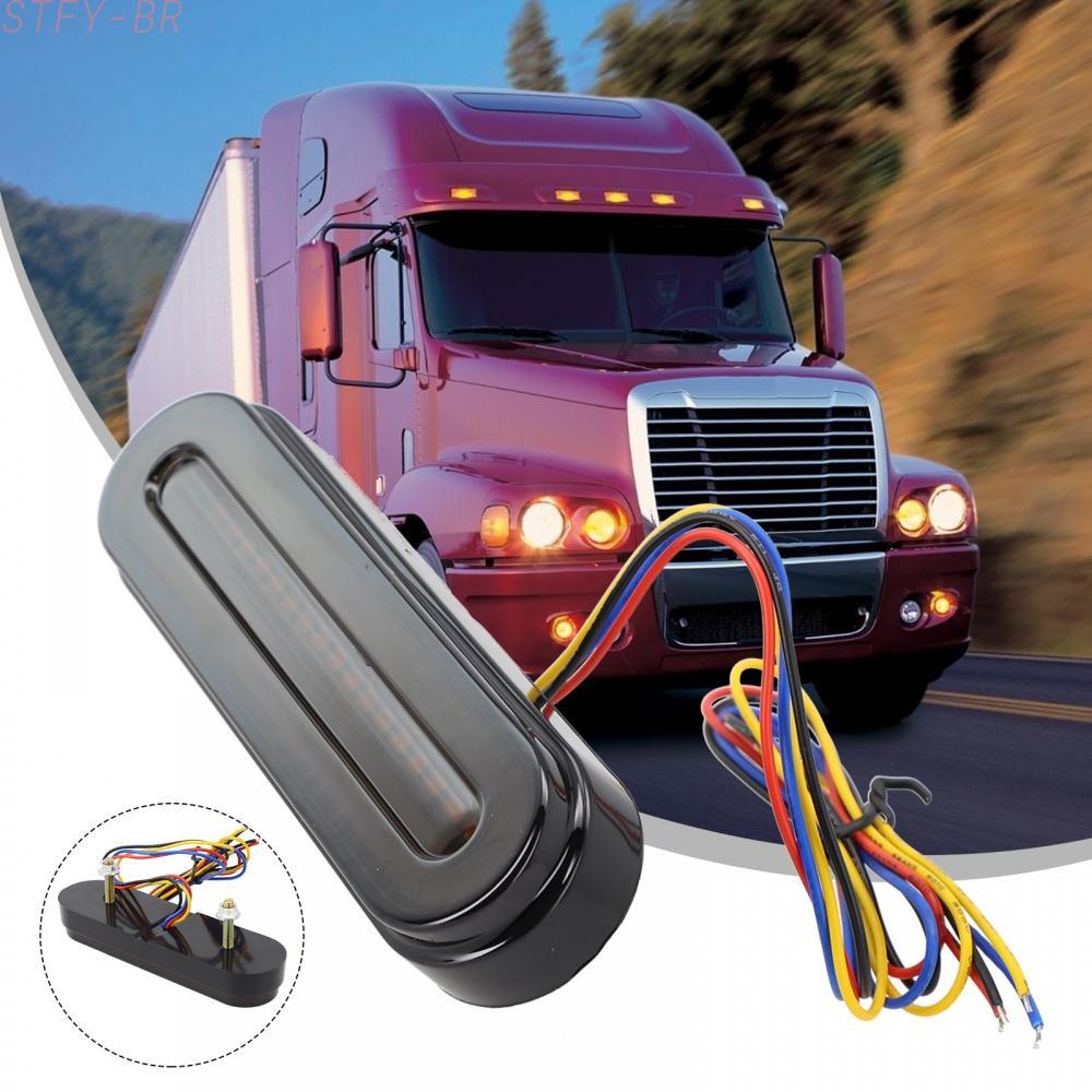 12V LED Rear Brake Light for Truck For Trailer Car Tail Lamp Black 19x3.5x12.3cm（STFY-BR）