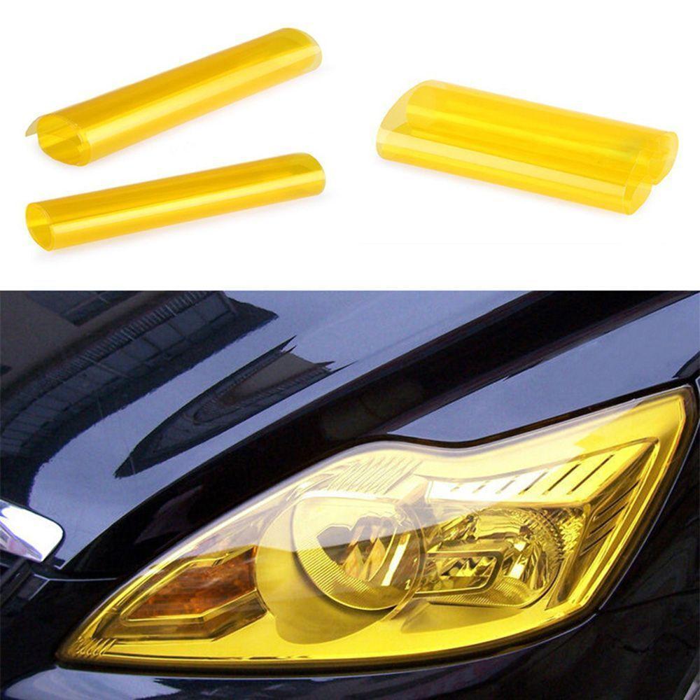 FTARLY Car Truck Brand New Amarelo Durável Dourado HOT Roll Tail Vinil Farol