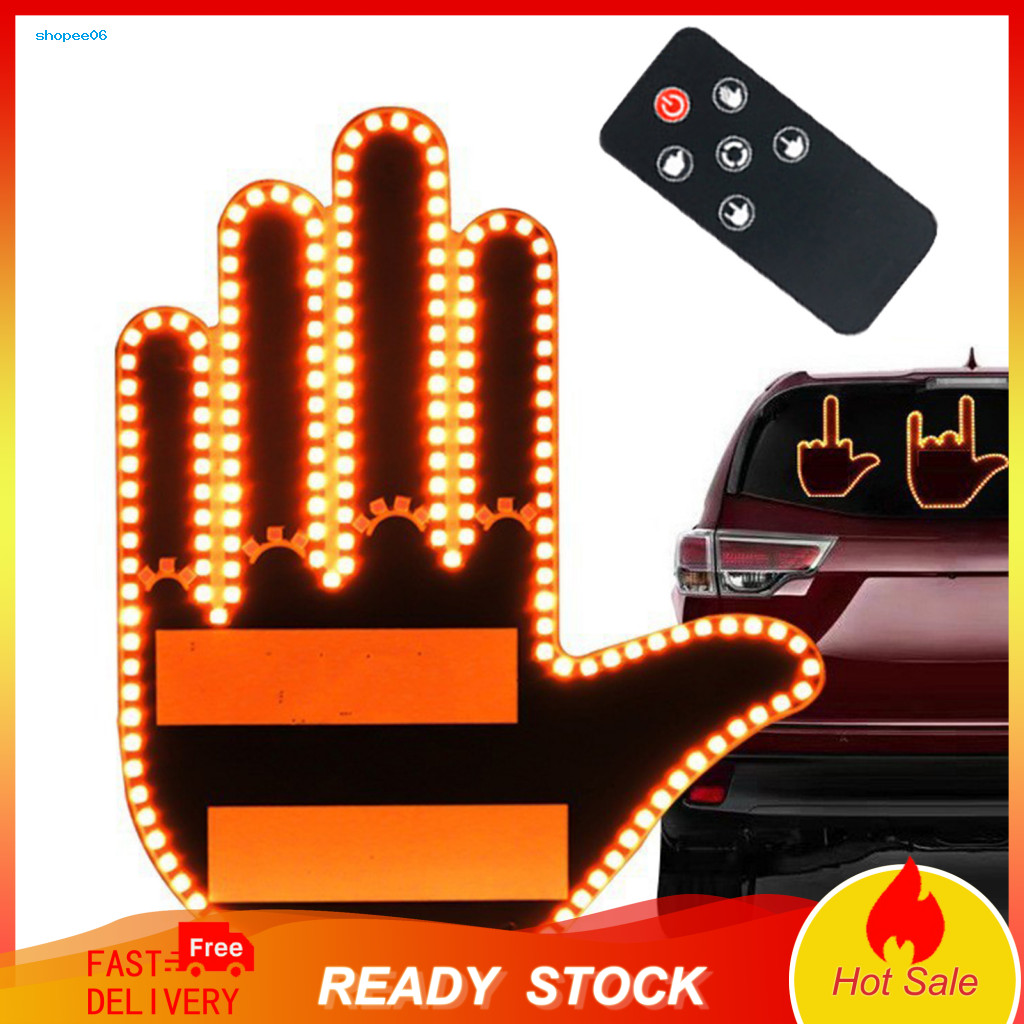 Car Gadget with High-quality Led Day and Night Indicator Gesture Tail Light Remote Control Easy Install Battery-powered