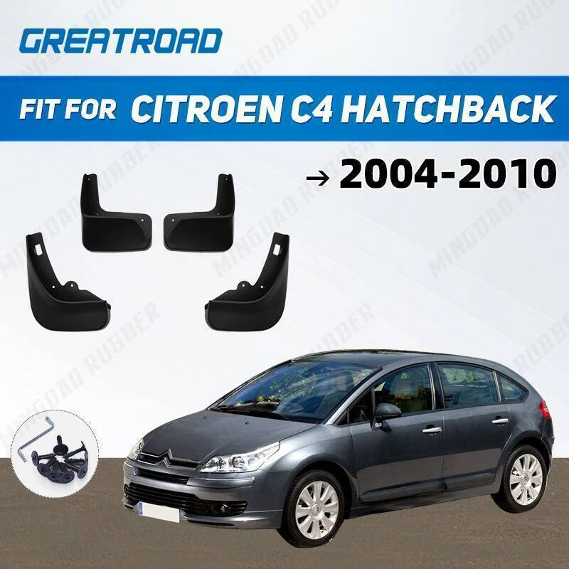 Para Citroen C4 Hatchback 2004 2005 2006 2007 2008 2009 2010 Paralama Mud Flaps Guarda Respingo Aleta Fender Acessórios