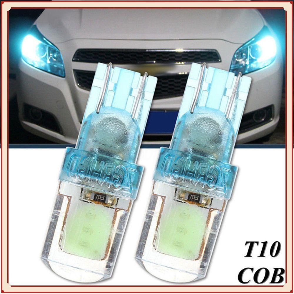 2pçs T10 194 W5W Gelo Azul DC 12V Luz De Placa De Carro Lâmpada De Largura COB