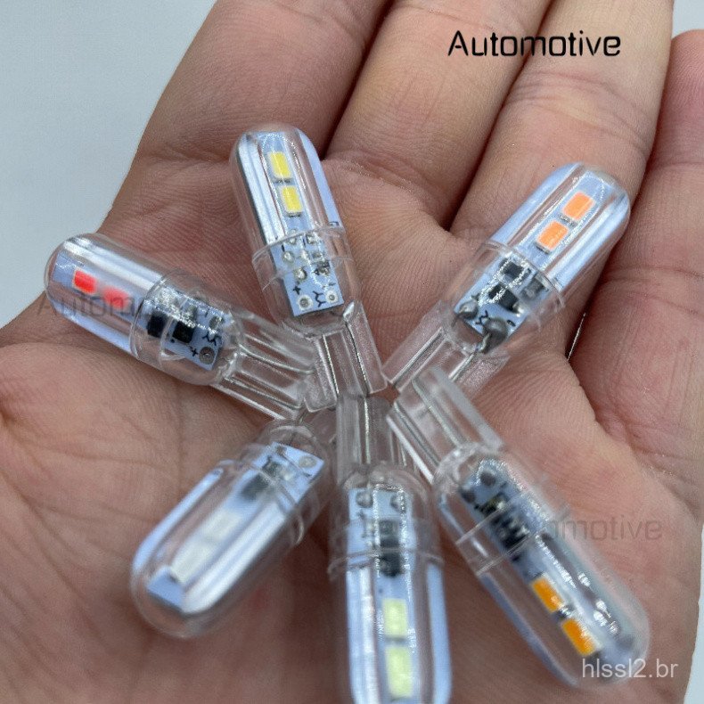 2PCS Luzes LED para Carro T15 T10 BA9S T4W 12v para Interior de Automóvel, Luz de Posição, Luz de Estacionamento, Luz de