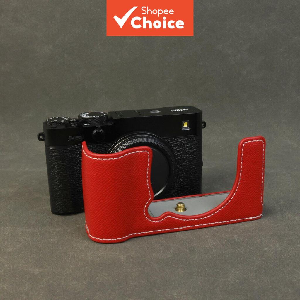 Cwatcun Para Fujifilm X M5 Câmera Base De Couro XE5 Câmeras Sem Espelho Dedicado Meio Conjunto Pode Mudar Diretamente A