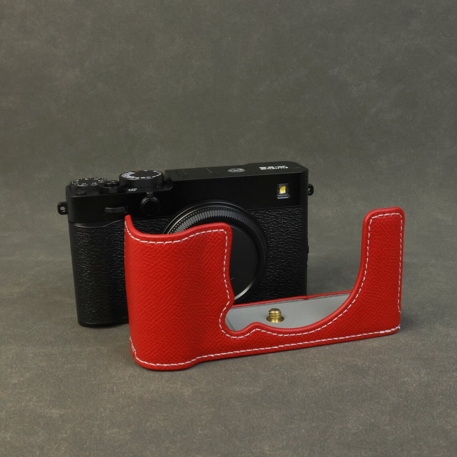 Cwatcun Para Fujifilm X M5 Câmera Base De Couro XE5 Câmeras Sem Espelho Dedicado Meio Conjunto Pode Mudar Diretamente A