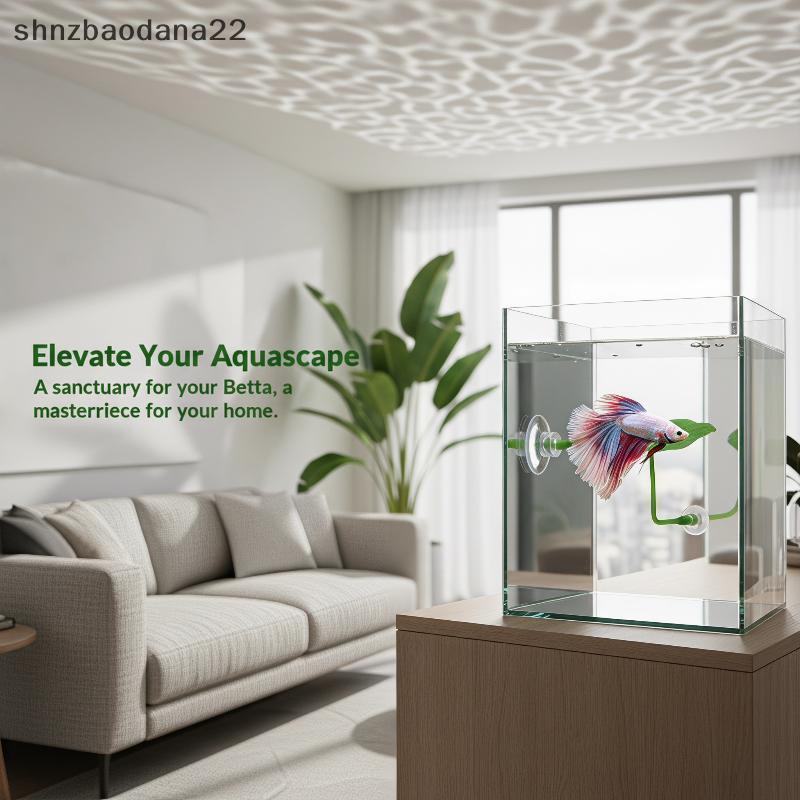 [Shnzd] Betta Rest Leaf 3/5/10 PCS Folha De Lótus Simulada De Plástico Ecológico Para Peixes Escondendo Decoração De Des