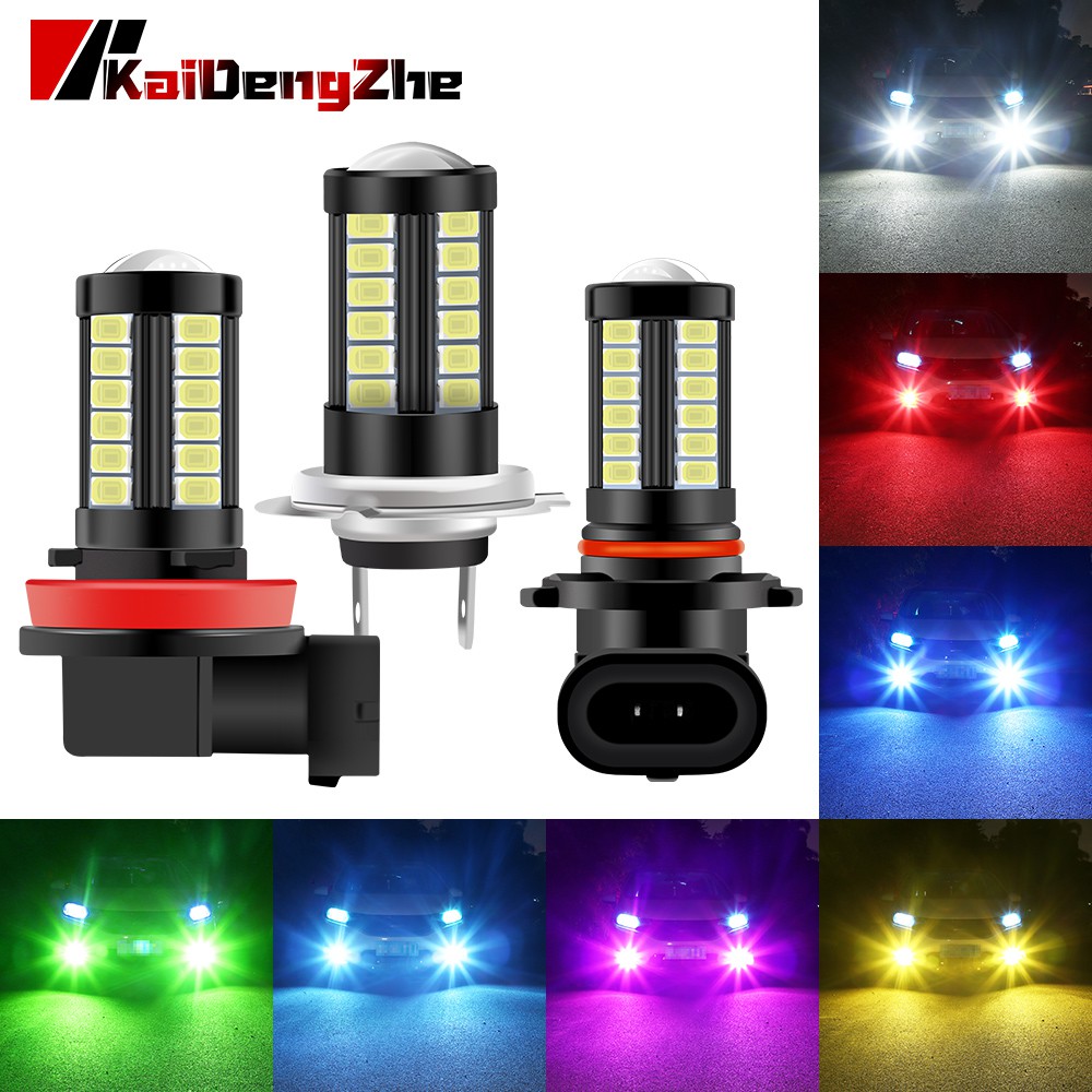 1 PCS Canbus H4 H7 H8 H16 9005 9006 P13W 33SMD H11 LED fog light Parque De Carro Lâmpada Acessórios Do Carro chip