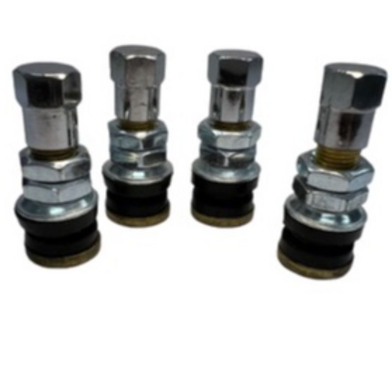 Kit 4 Bicos Para Liga Leve Motocicleta Furo Fino Pneu Sem Câmera