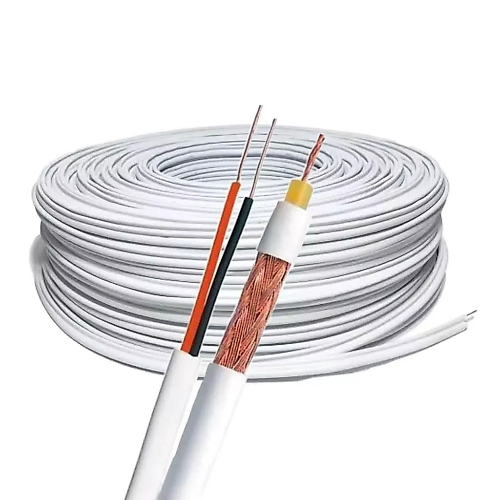 Rolo 100m Cabo para Câmera De Segurança Bipolar Externo Liga De Cobre 87%  Marca- Cabel