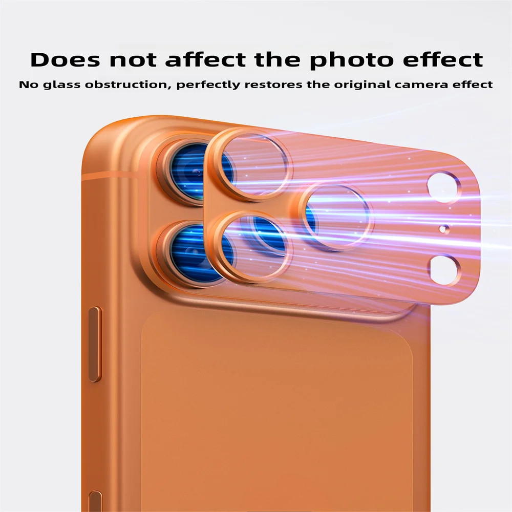 Liga Armadura Protetor De Lente Da Câmera Para IPhone 17 Pro Max 17 Ar Anti Risco Metal Quadro Capa Oco-Fora Proteger Fl