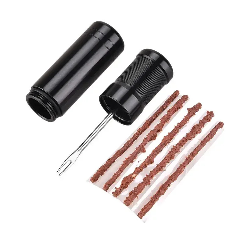 Kit Ferramenta Reparo Conserto Pneu Tubeless/sem Câmera Pedal Pulse Chave Com 10 Remendos Bing Macarrão Tira Vedante Bik