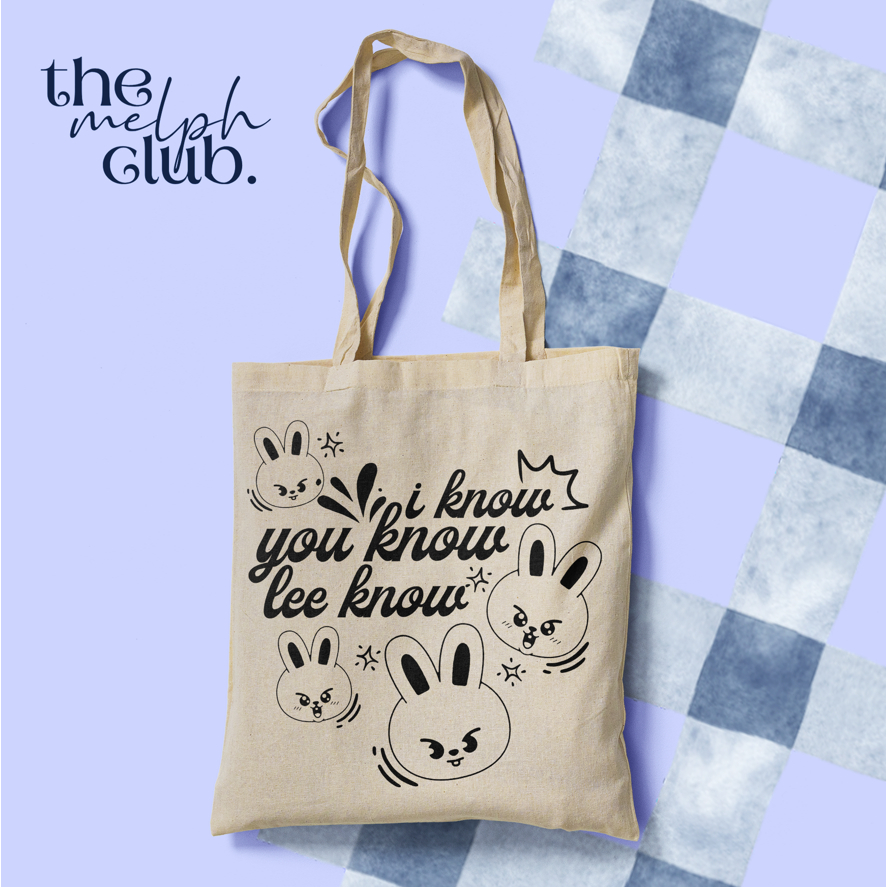 ECOBAG ALGODÃO | I KNOW YOU KNOW LEE KNOW STRAY KIDS