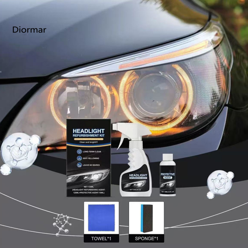 Headlight Clarity Restoration Anti-yellowing Treatment Kit for Car Truck Suv Motorcycle – Remove Yellowing Oxidation A